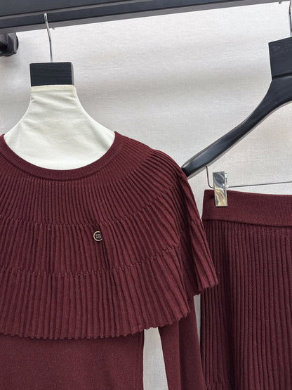 Miu 25fw knitted suit