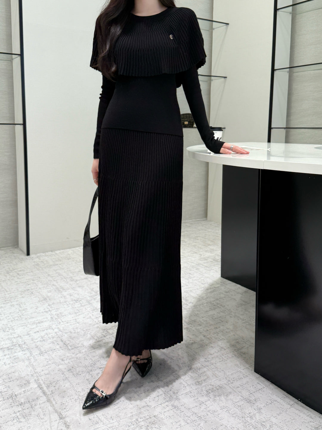 Miu 25fw knitted suit