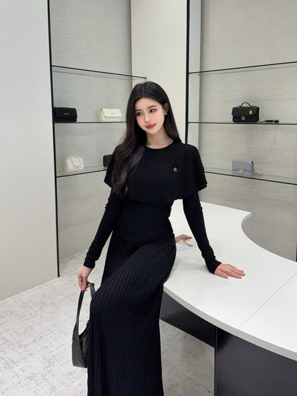 Miu 25fw knitted suit