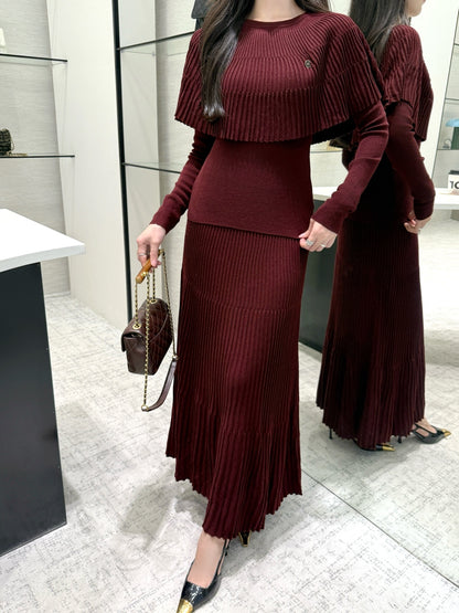 Miu 25fw knitted suit