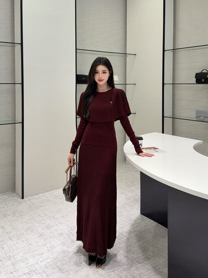 Miu 25fw knitted suit