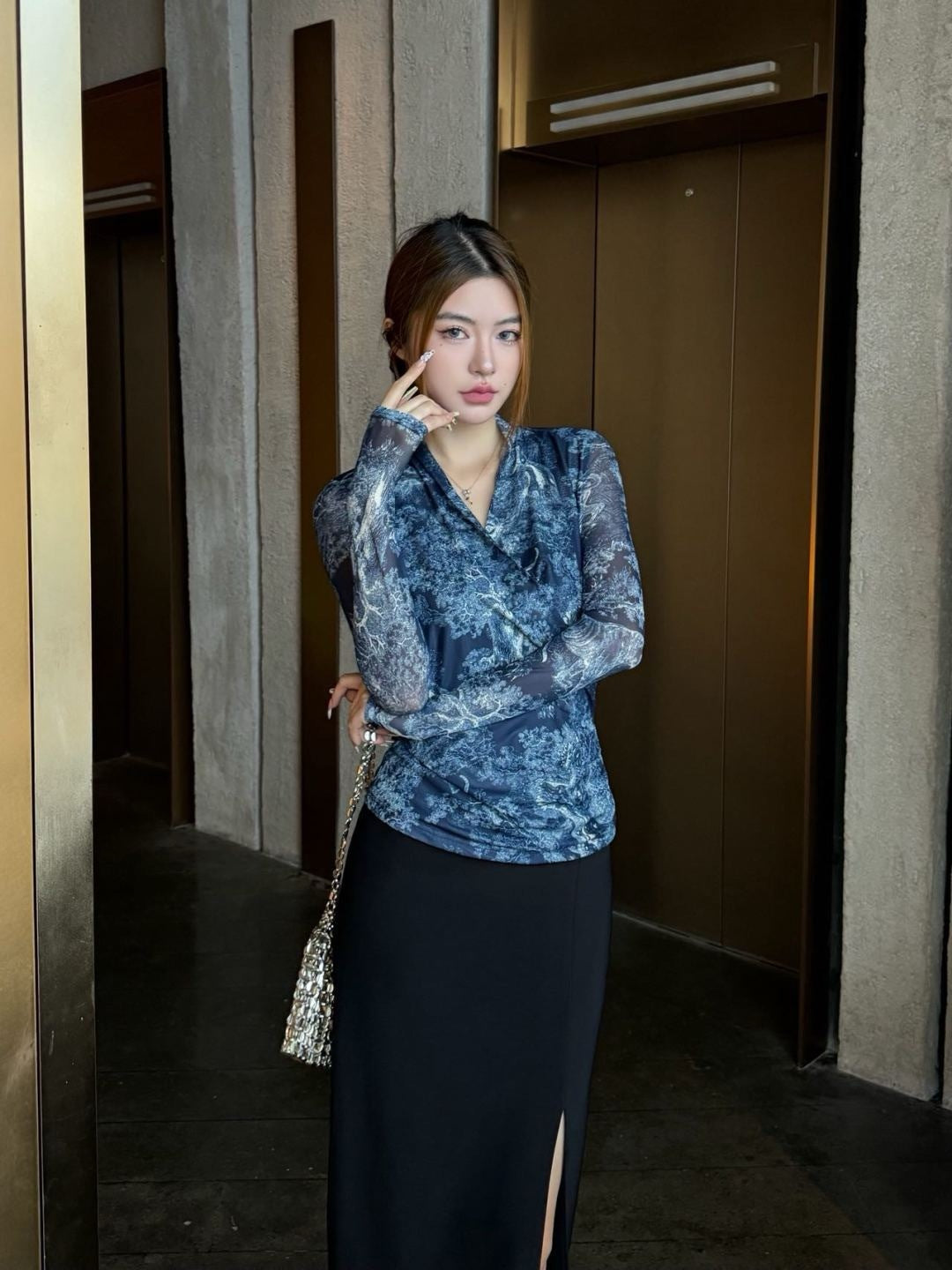 CD 25fw printed shirt