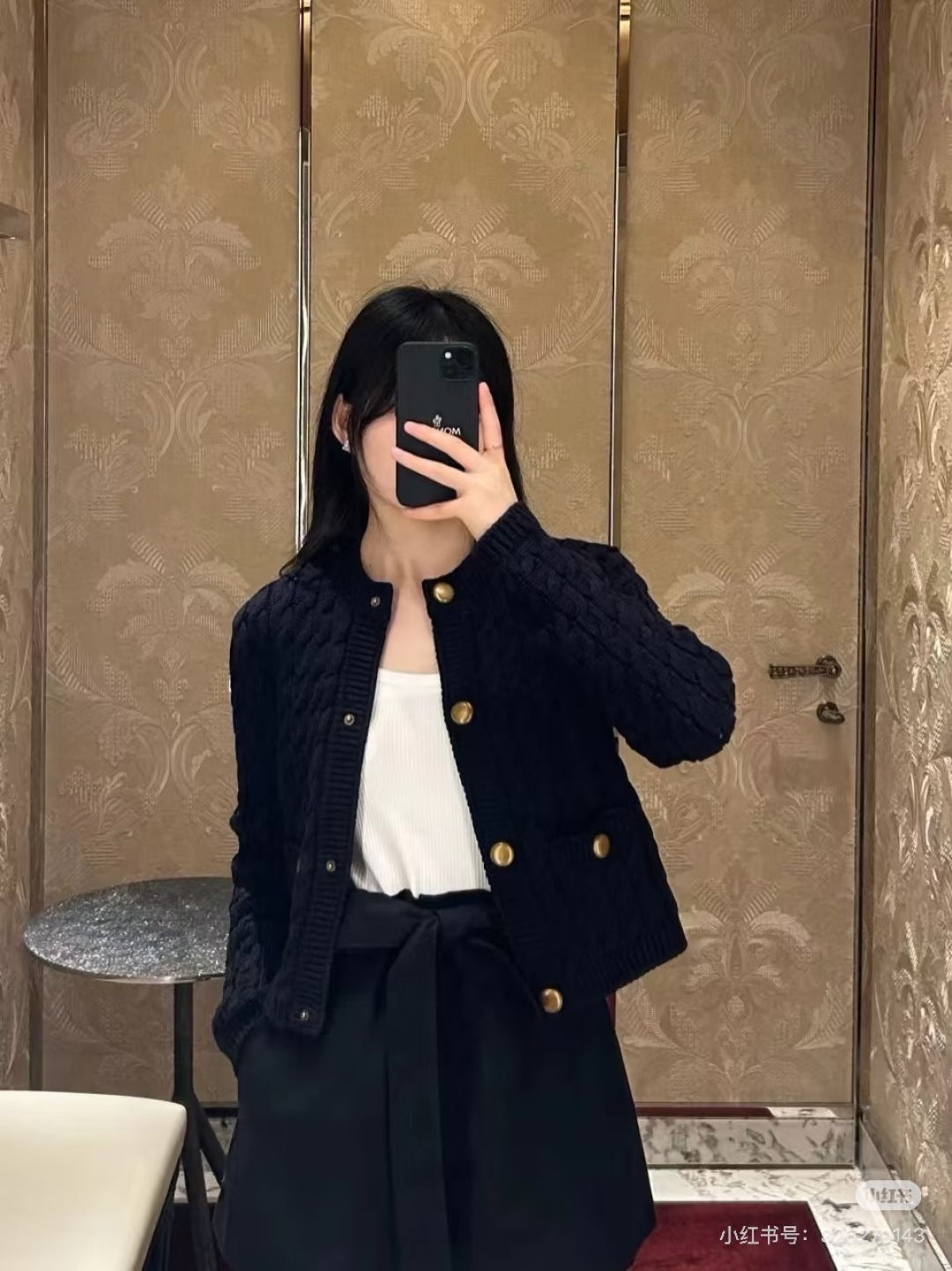 Monc 25fw knitted cardigan