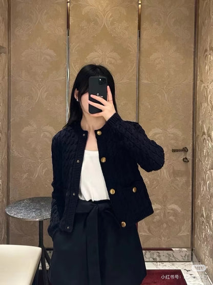 Monc 25fw knitted cardigan