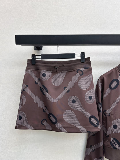 Herm 25fw printed suit