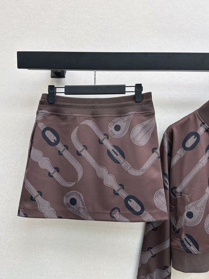 Herm 25fw printed suit