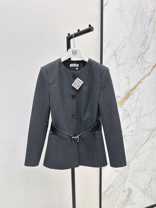Loe 25fw belt jacket