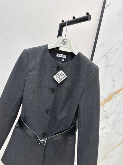 Loe 25fw belt jacket
