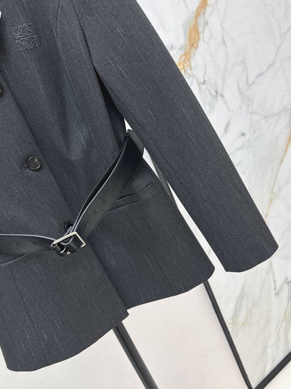 Loe 25fw belt jacket