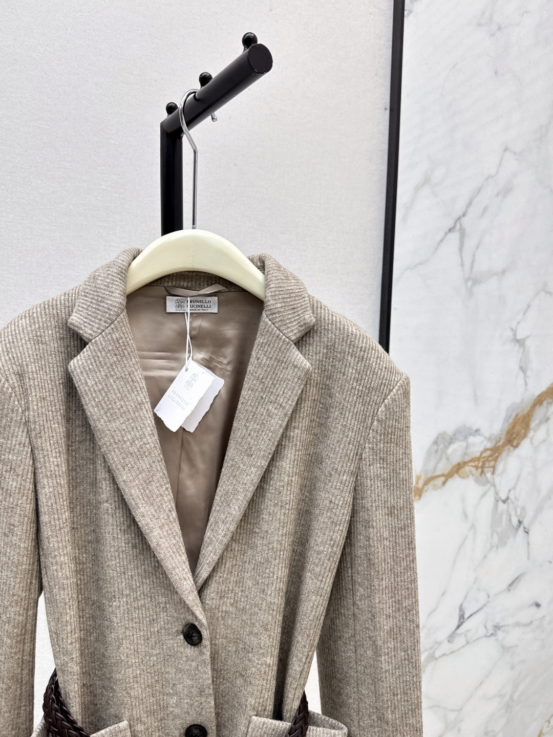 Brun 25fw belt blazer