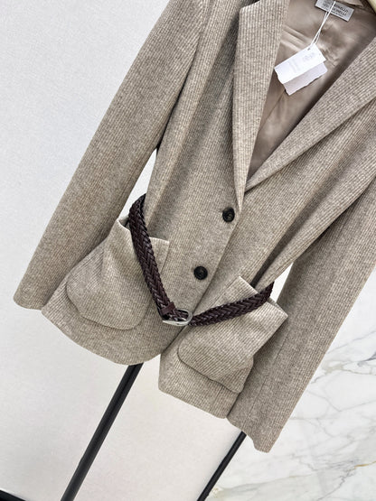 Brun 25fw belt blazer
