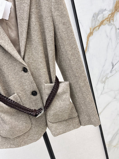 Brun 25fw belt blazer