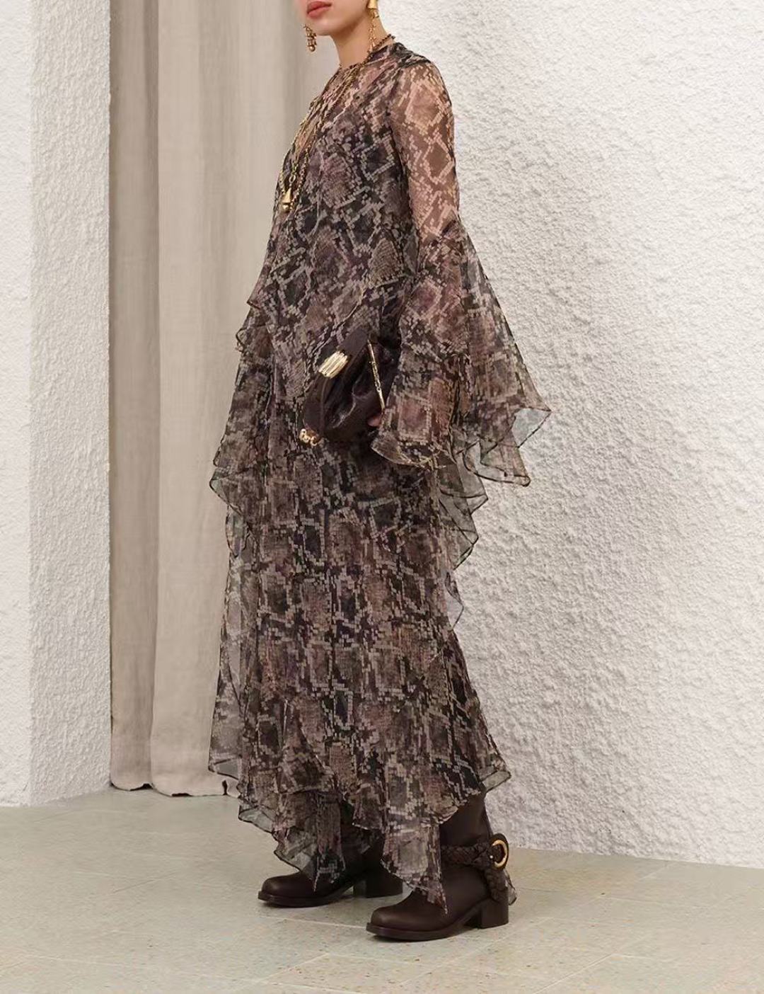 Zimm 25fw silk dress