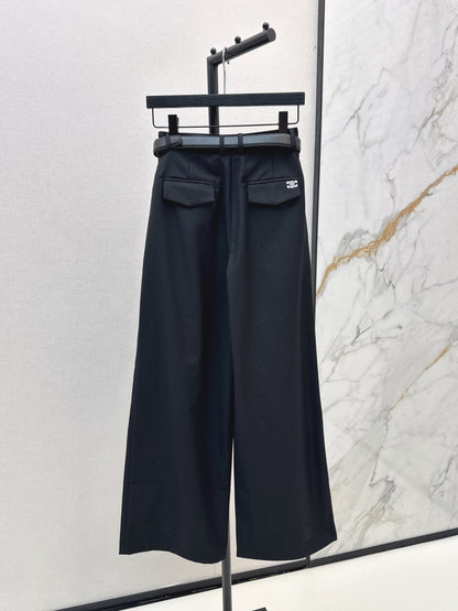 Celi 25fw embroidered pants