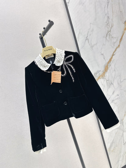 Miu 25fw beaded jacket