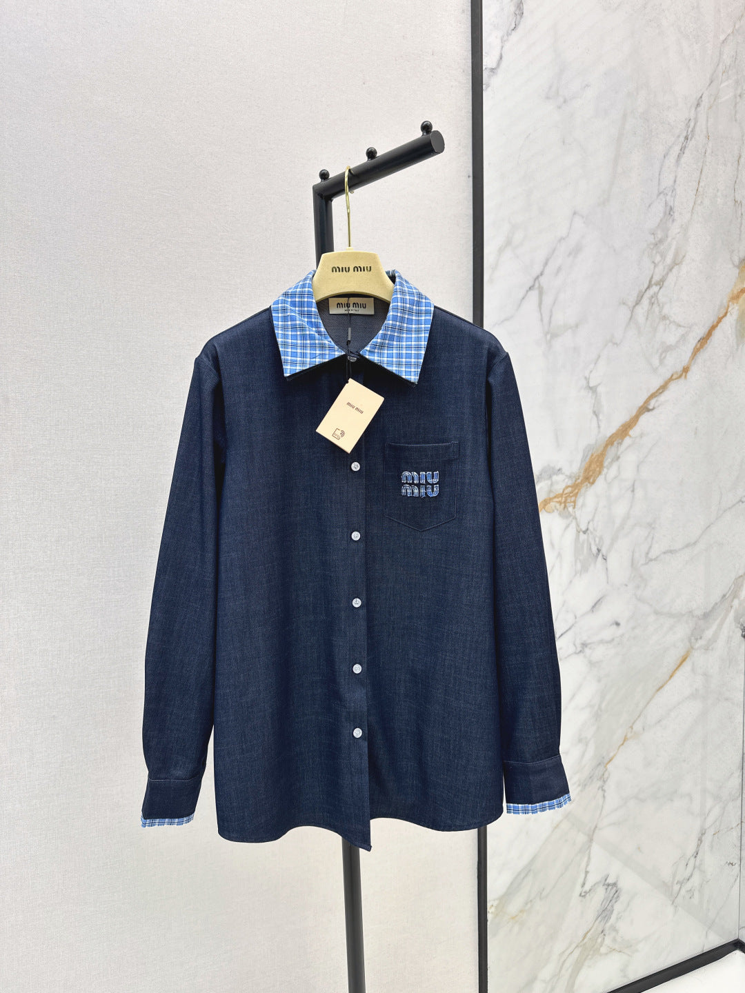 Miu 25fw denim shirt