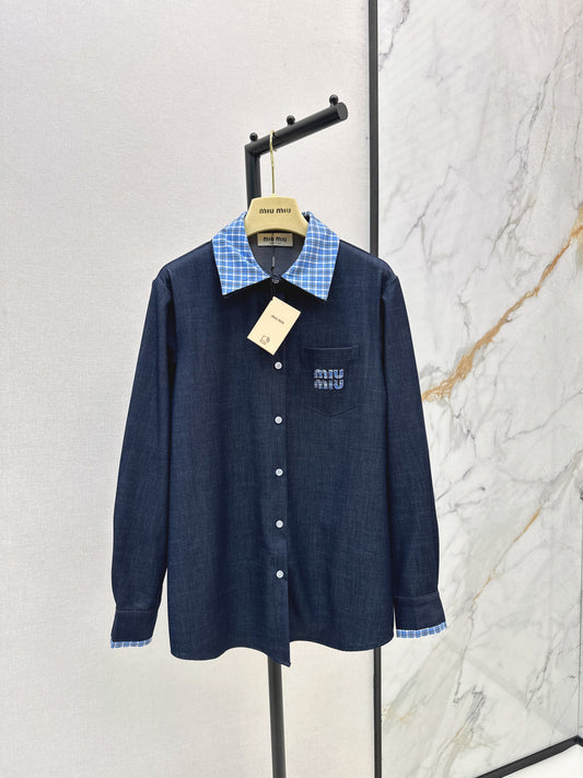 Miu 25fw denim shirt