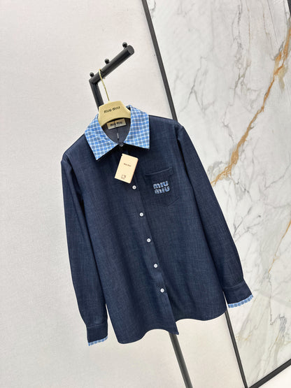 Miu 25fw denim shirt