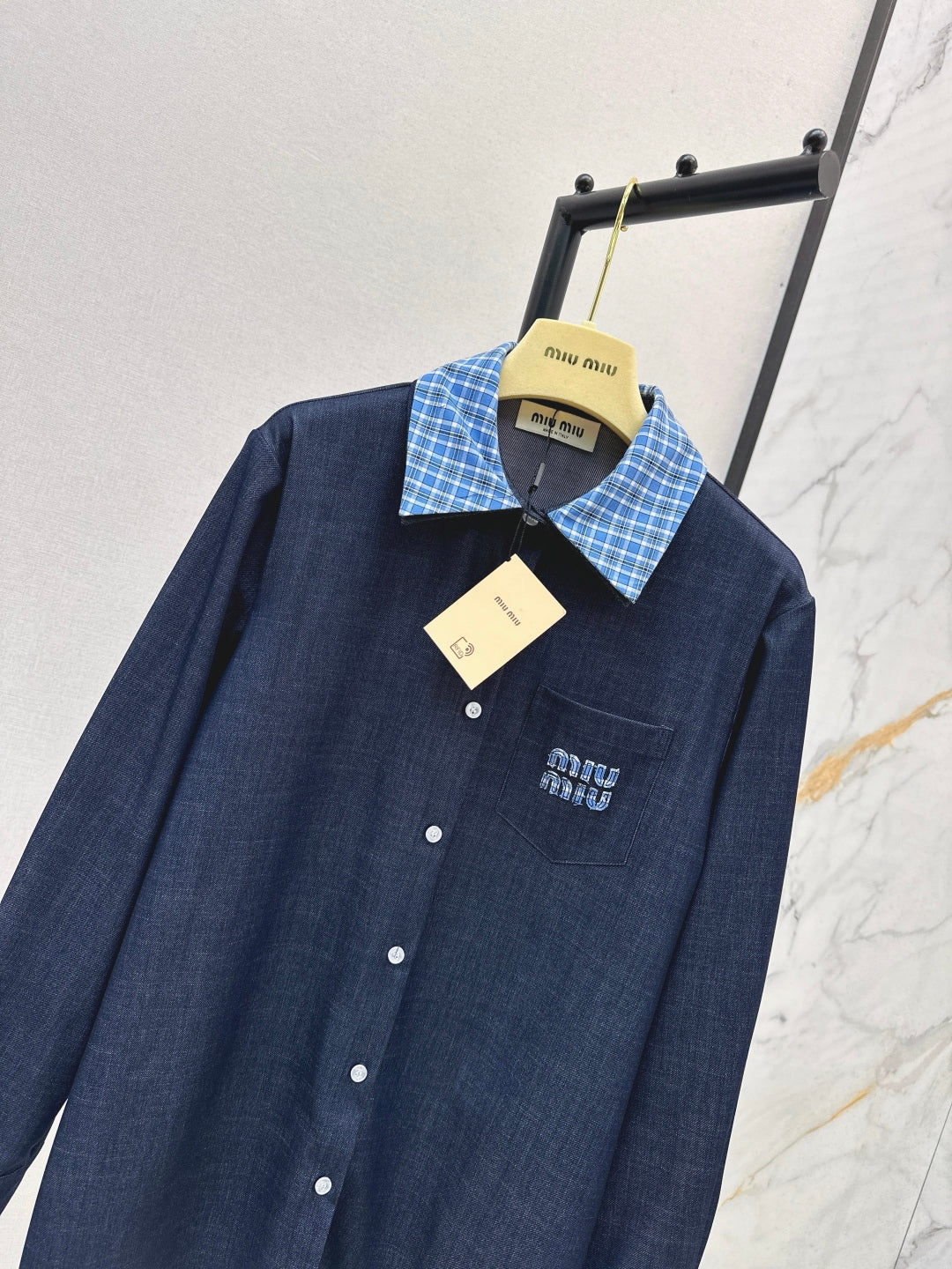 Miu 25fw denim shirt