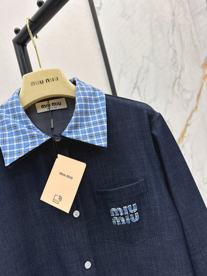 Miu 25fw denim shirt