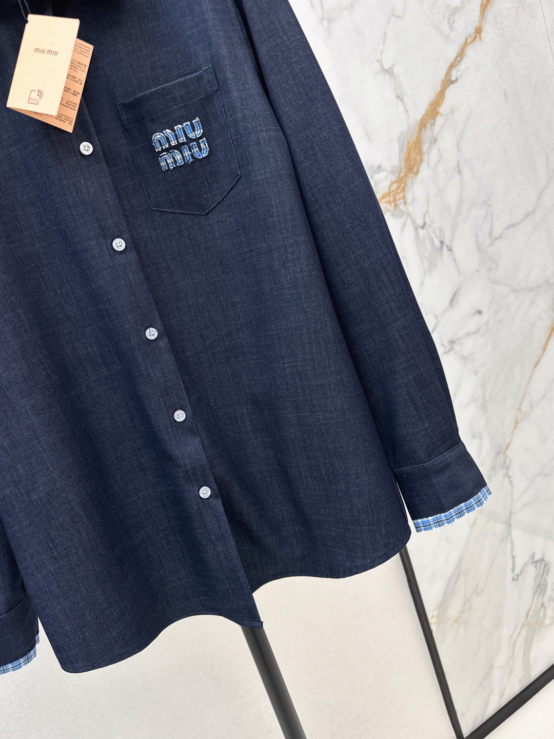Miu 25fw denim shirt