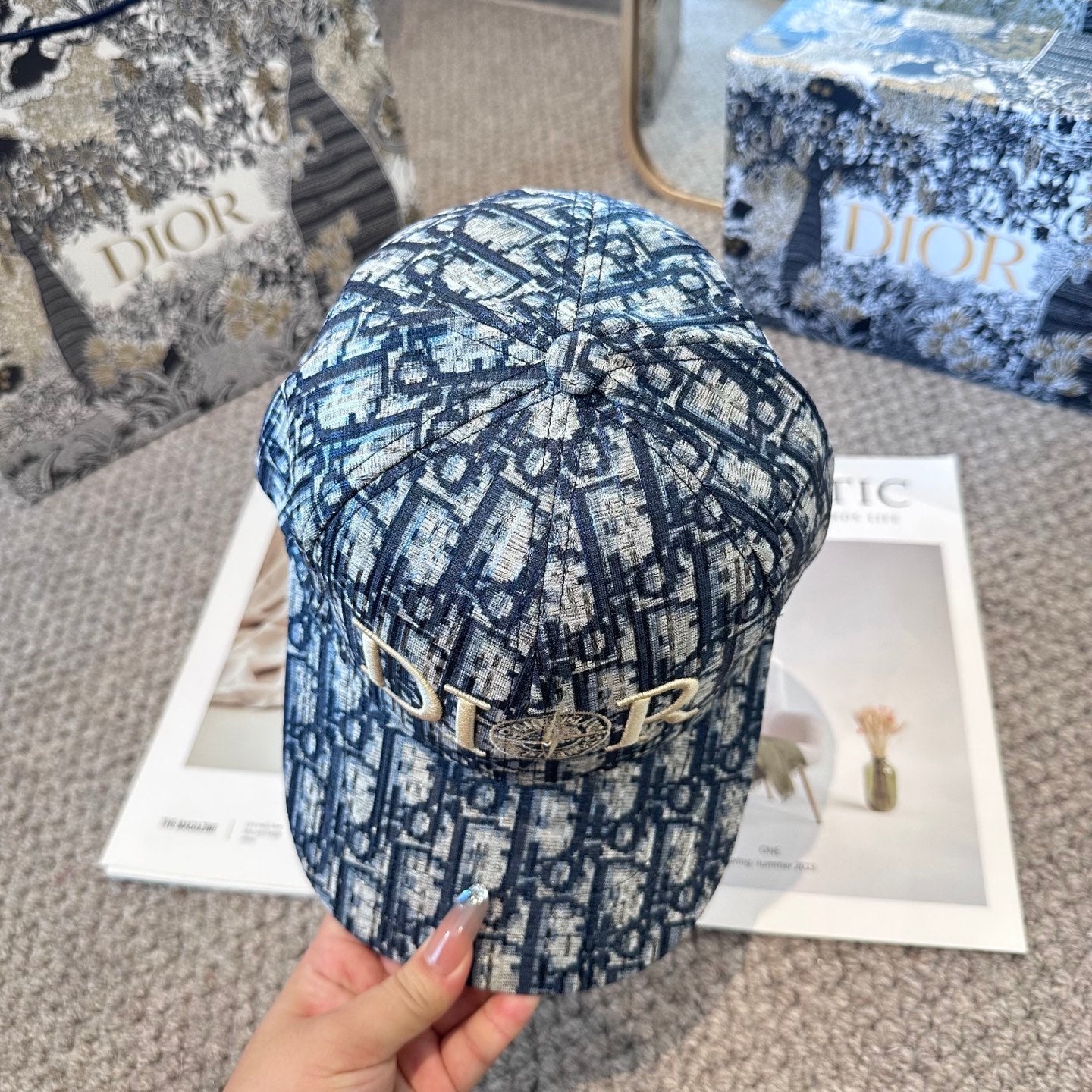 CD classic distressed baseball cap