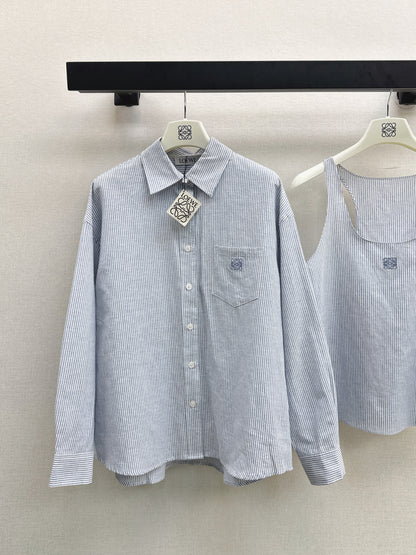 Loe 25fw vest shirt set