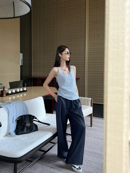 Loe 25fw vest shirt set