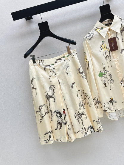 Loro 25fw printed short