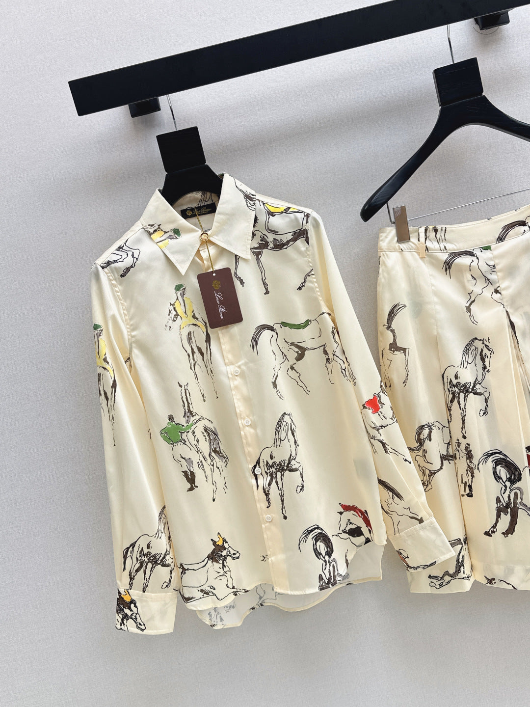Loro 25fw printed shirt
