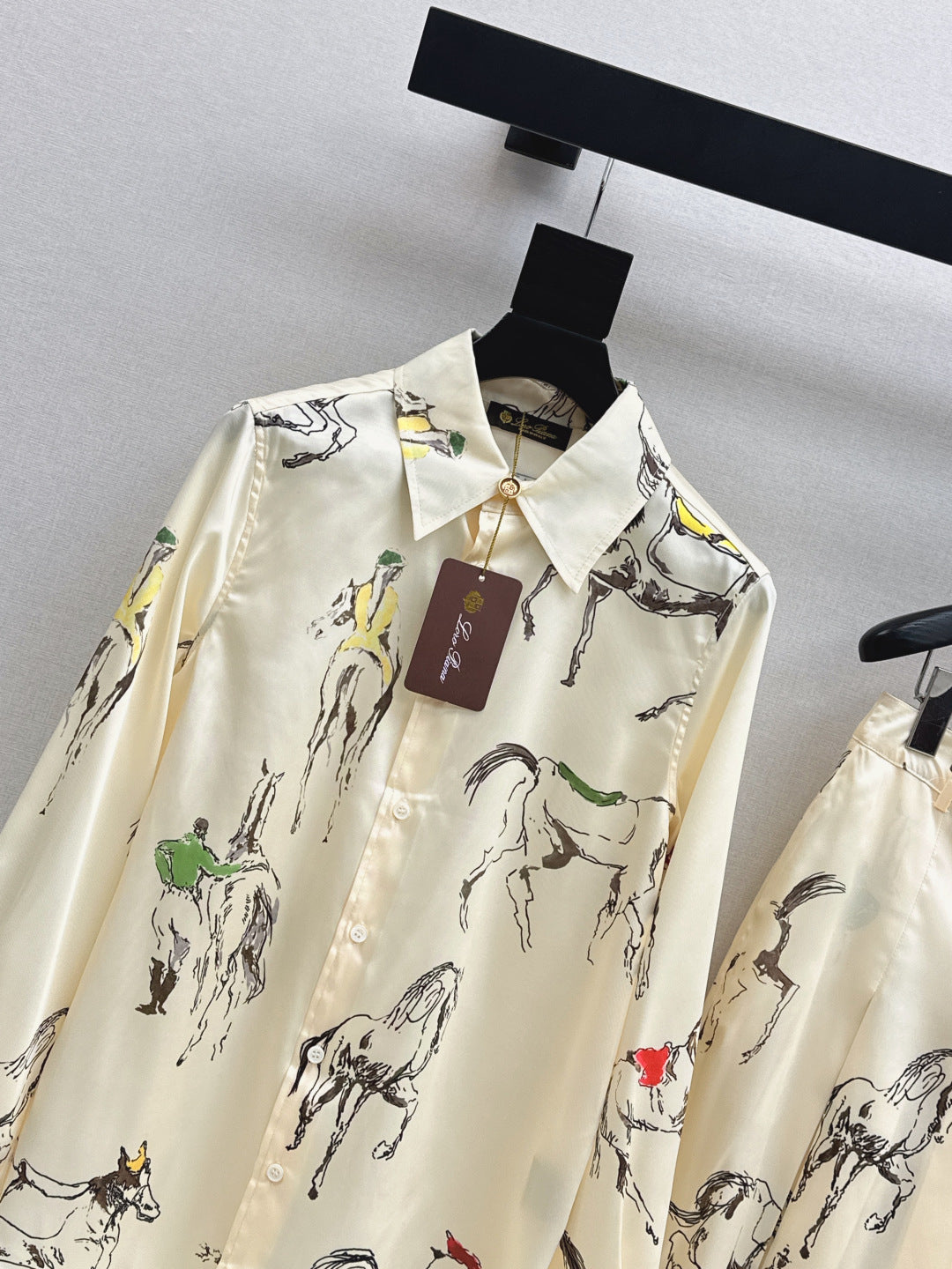 Loro 25fw printed shirt