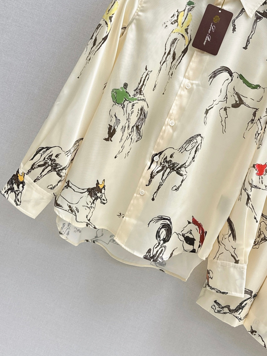 Loro 25fw printed shirt