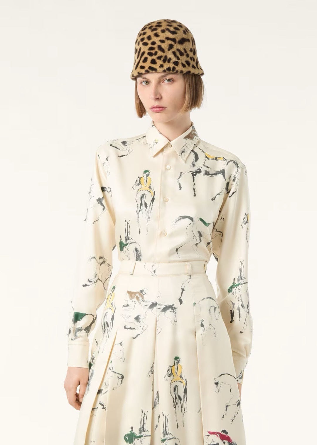 Loro 25fw printed shirt