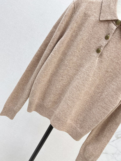Loro 25fw lapel sweater