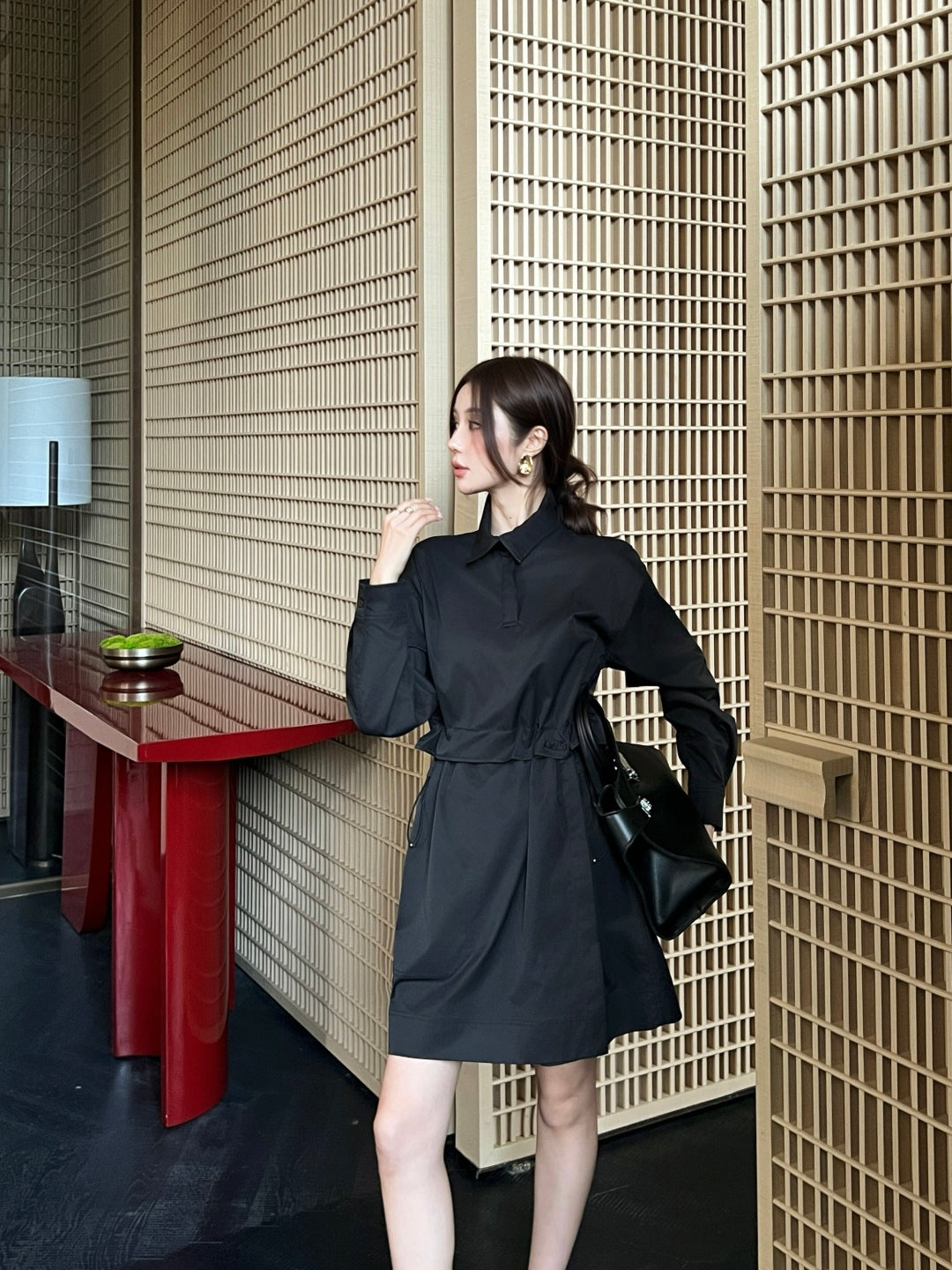 Herm 25fw drawstring dress