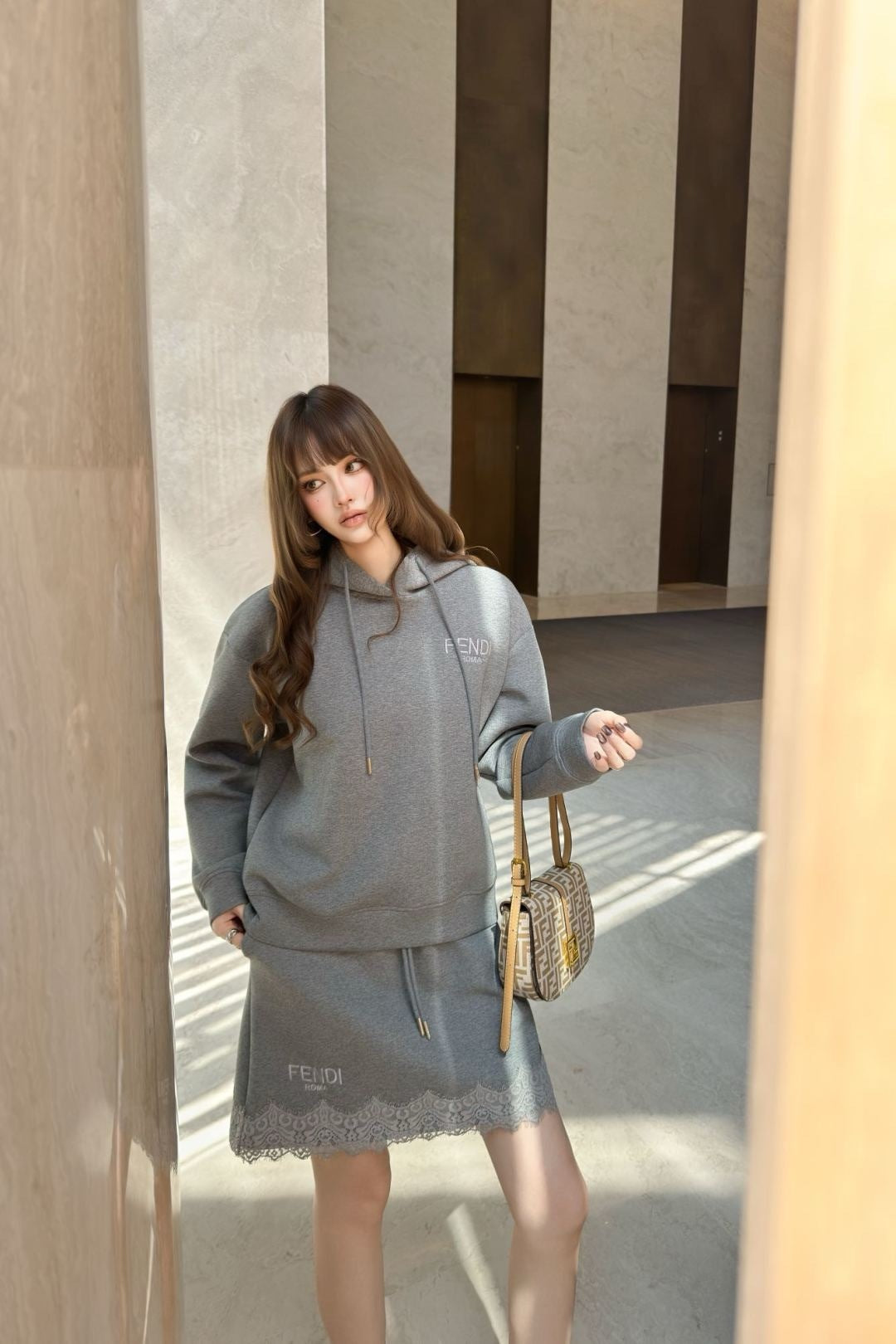 Fend 25fw lace suit