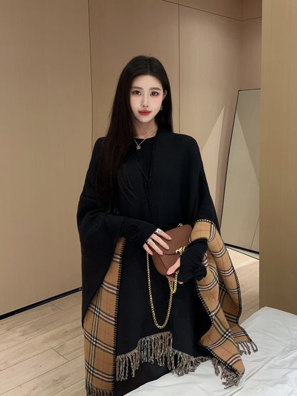 Bur 25fw cape shirt scarf