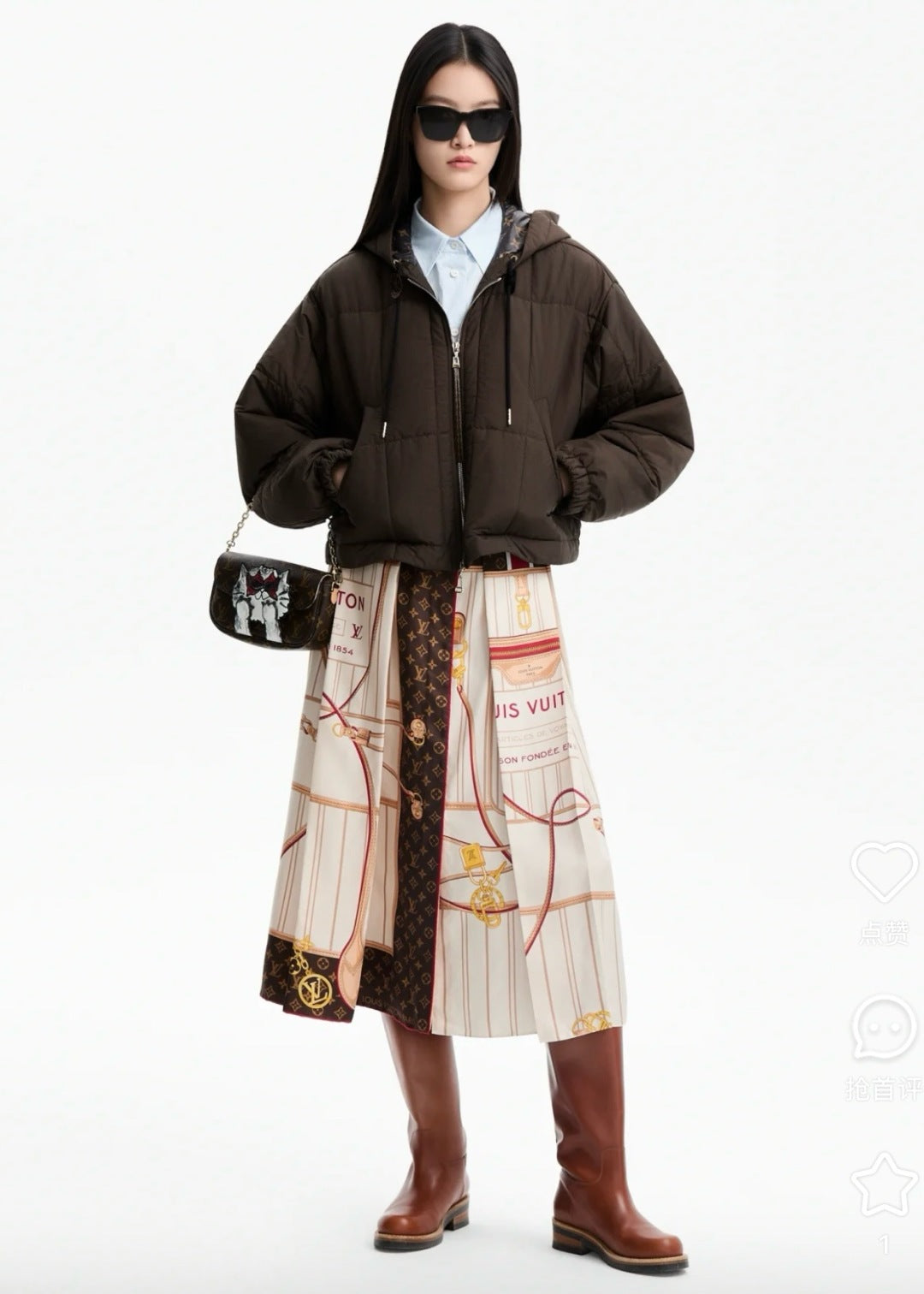 Louis 25fw printed skirt