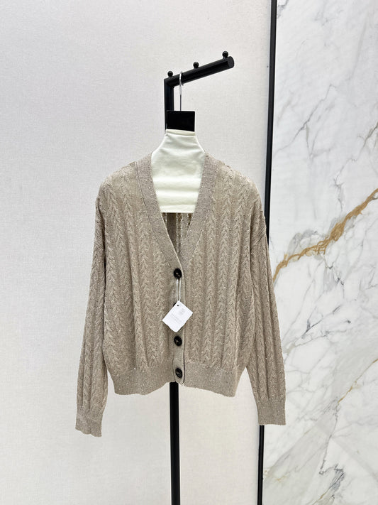 Brune 25fw beaded cardigan