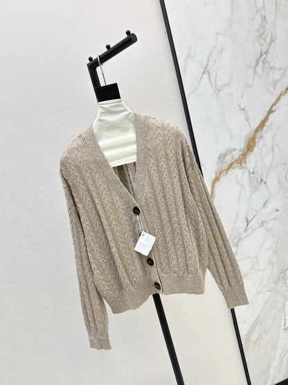 Brune 25fw beaded cardigan