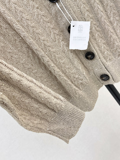 Brune 25fw beaded cardigan