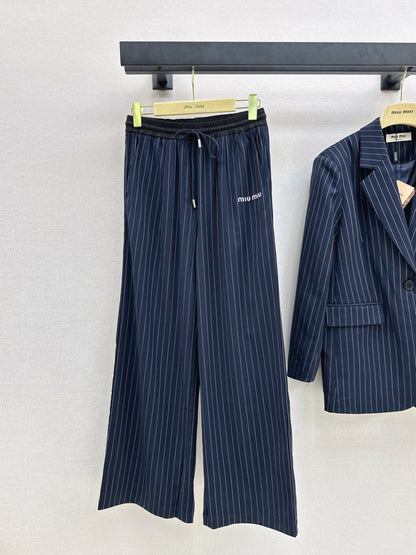 Miu 25fw striped pants