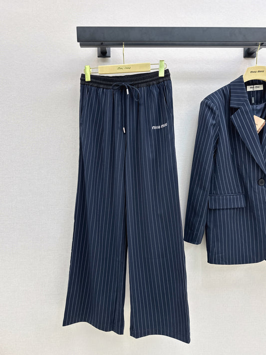 Miu 25fw striped pants