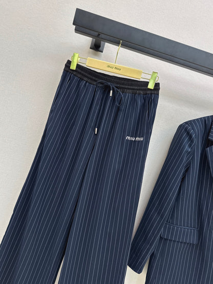 Miu 25fw striped pants