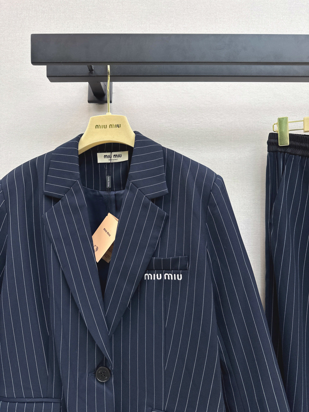 Miu 25fw striped blazer