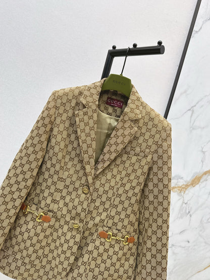 Guc 25fw jacquard blazer