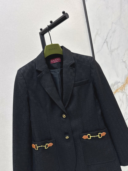 Guc 25fw jacquard blazer