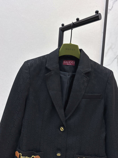 Guc 25fw jacquard blazer