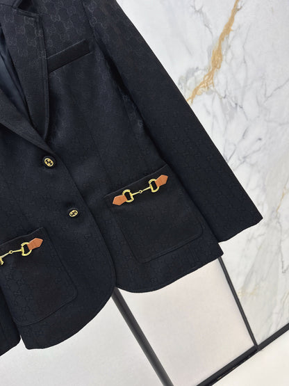 Guc 25fw jacquard blazer