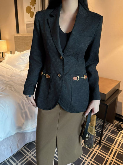 Guc 25fw jacquard blazer